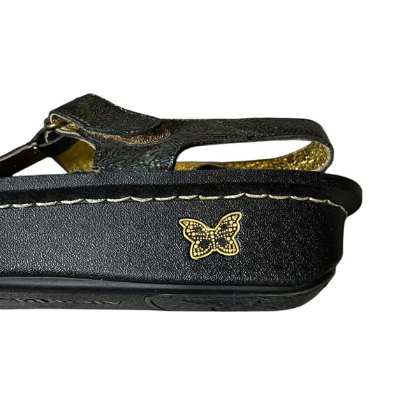 Alegria Kleo Abalone Rose Leather Metallic Sandals Women 11 Shoes Slip Resistant - Picture 7 of 9